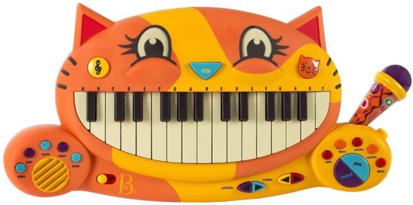 Meowsic Keyboard Cat Piano with Toy Microphone B. Toys Le3ab Store