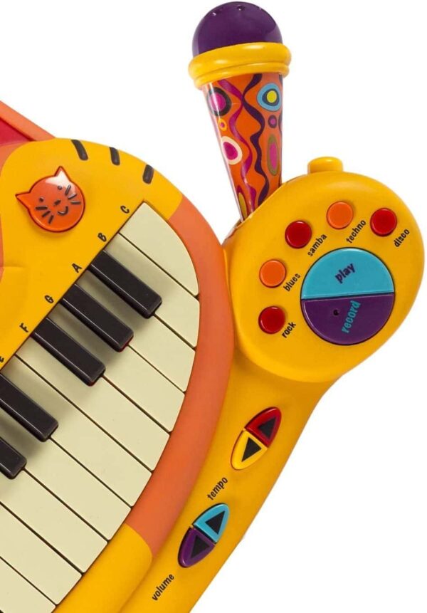 Meowsic Keyboard Cat Piano with Toy Microphone B. Toys 2 لعب ستور