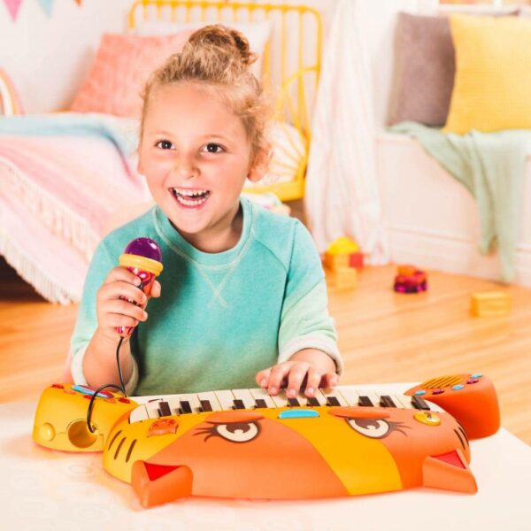 Meowsic Keyboard Cat Piano with Toy Microphone B. Toys 8 لعب ستور