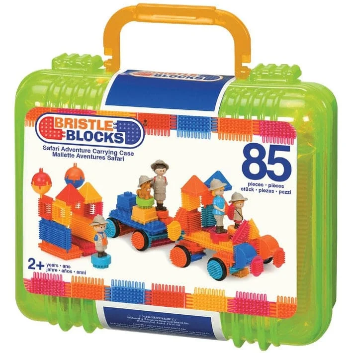 Safari Adventure Carrying case 85 piece Bristle Block