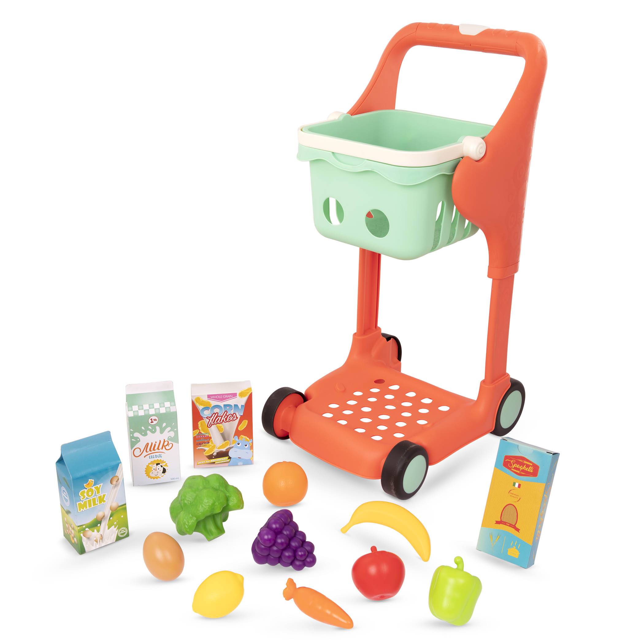 Shop & Glow Toy Cart – Orange B. toys Shop & Glow Toy Cart – Orange B. toys