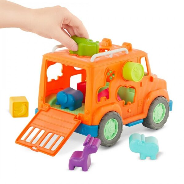 jeep safari boite a formes orange safari shape sorter truck 2 Le3ab Store