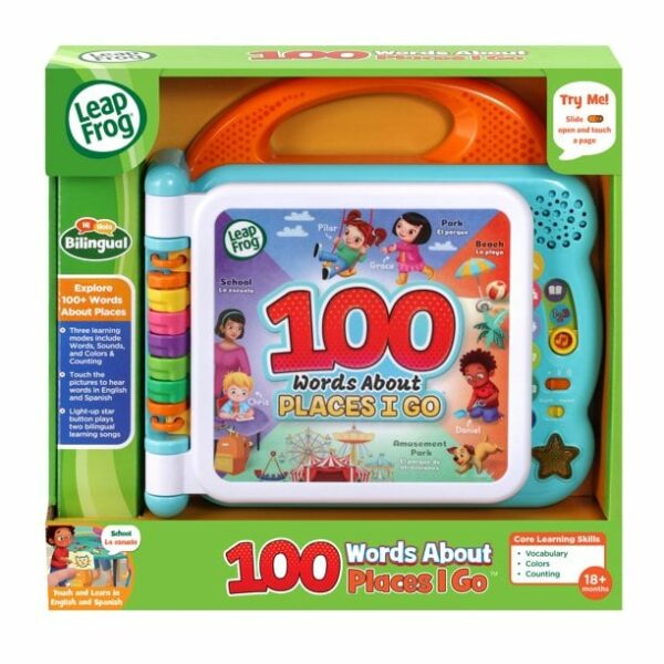 leapfrog 100 words about places i go bilingual book for toddlers 3 لعب ستور