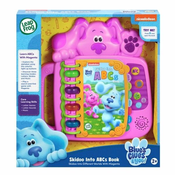 leapfrog blues clues and you skidoo into abcs book for kids magenta 6 لعب ستور