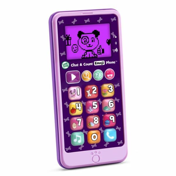 leapfrog chat and count emoji phone creative role playing toy violet 1 Le3ab Store