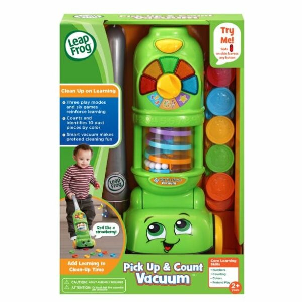 leapfrog pick up and count vacuum with 10 colorful play pieces 4 لعب ستور