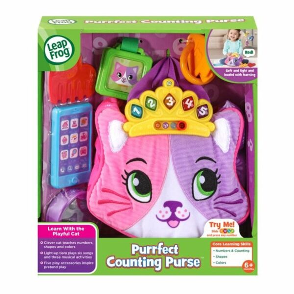leapfrog purrfect counting purse with interactive teaching tiara 5 Le3ab Store