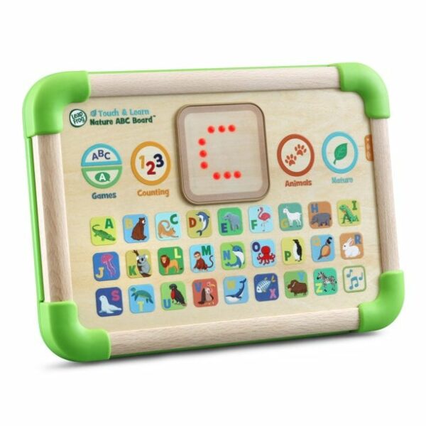 leapfrog touch and learn nature abc board wooden tablet and led screen 1 Le3ab Store