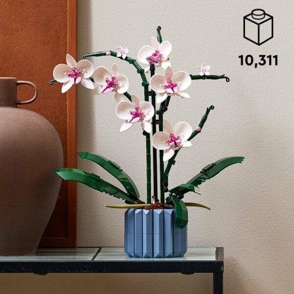 lego orchid plant decor building kit for adults 10311 608 pieces لعب ستور