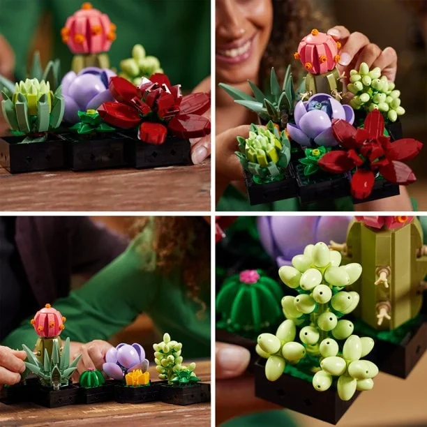 LEGO Succulents Plant Decor Building Kit for Adults; 10309 (771 Pieces) - Image 4