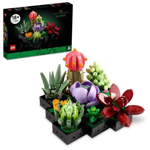 lego succulents plant decor building kit for adults 10309 771 pieces scaled لعب ستور