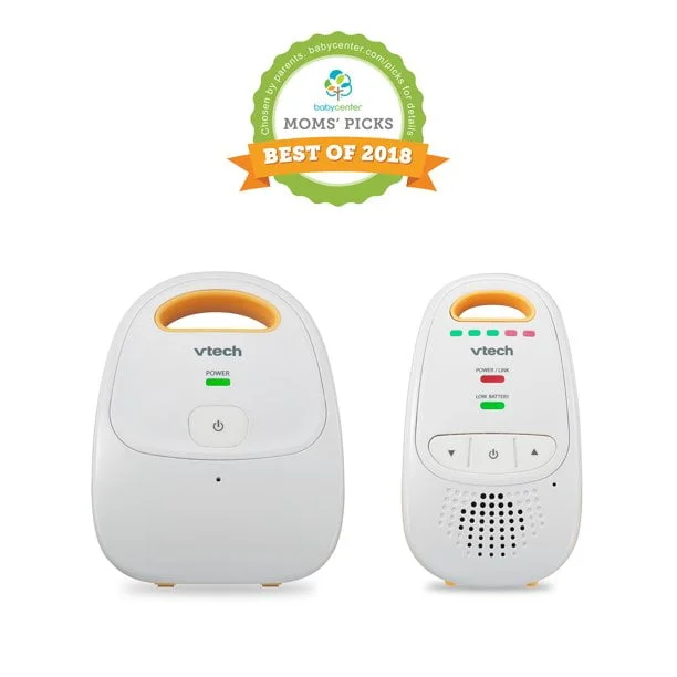 VTech DM111 Safe & Sound DECT 6.0 Digital Audio Baby Monitor with Belt Clip, 1 Parent Unit, White - Image 4