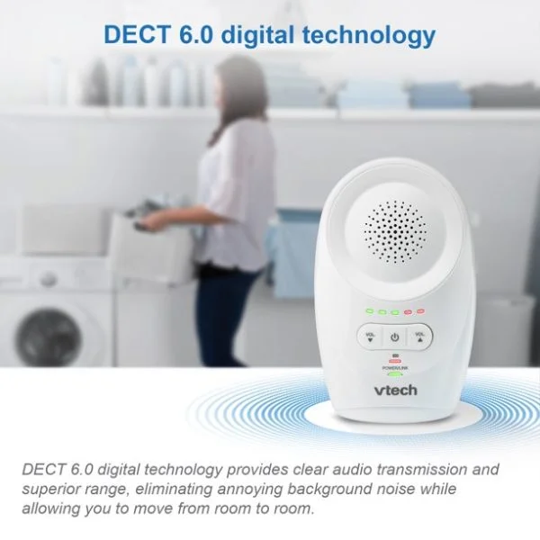 vtech dm1111 enhanced range digital audio baby monitor 1 parent unit white 1 Le3ab Store