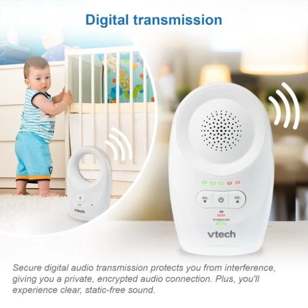 vtech dm1111 enhanced range digital audio baby monitor 1 parent unit white 2 Le3ab Store