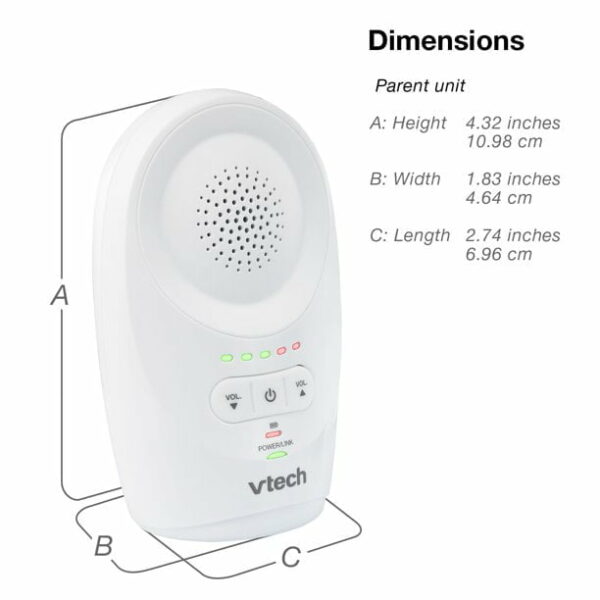 vtech dm1111 enhanced range digital audio baby monitor 1 parent unit white 4 Le3ab Store