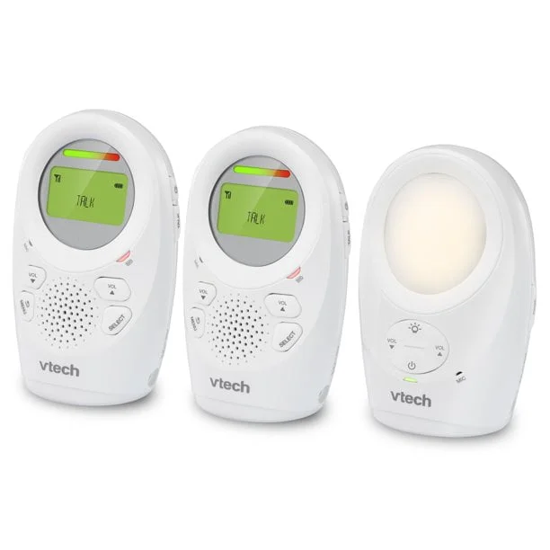 VTech DM1211-2 Enhanced Range Digital Audio Baby Monitor with Night Light, 2 Parent Units, Silver and White - Image 4