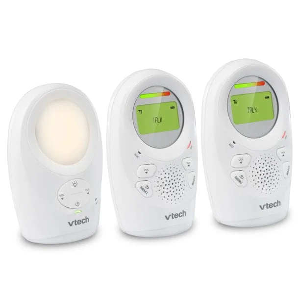 VTech DM1211-2 Enhanced Range Digital Audio Baby Monitor with Night Light, 2 Parent Units, Silver and White - Image 9