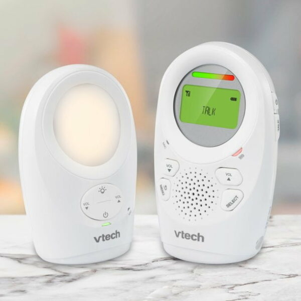 vtech dm1211 enhanced range digital audio baby monitor with night light 1 4 لعب ستور