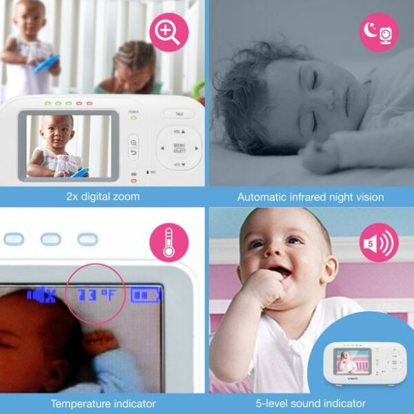 vtech vm2251 24 digital video baby monitor with full color and automatic 1 Le3ab Store