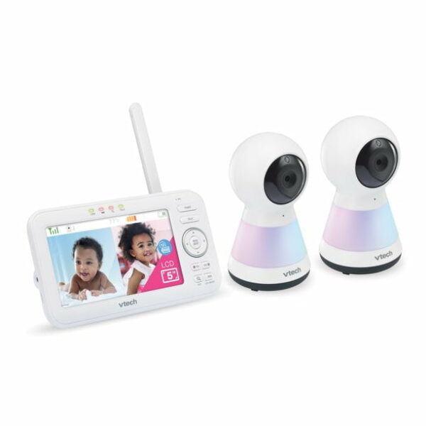 vtech vm5255 2 2 camera 5 digital video baby monitor with pan scan and night 1 Le3ab Store