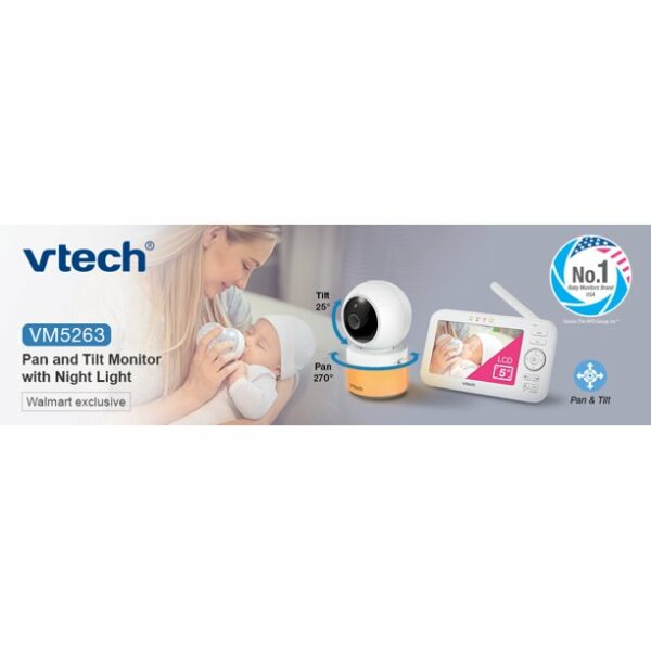 vtech vm5263 5 digitial video baby monitor with pan and tilt and night light 6 Le3ab Store