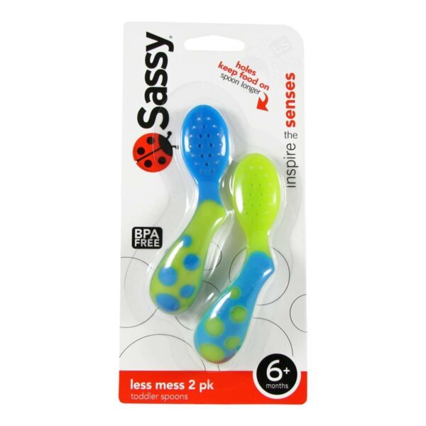Less mess Toddler Spoon 2 Pack Sassy