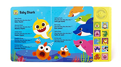 baby shark animal songs 10 button sound book baby shark toys baby shark 1 Le3ab Store