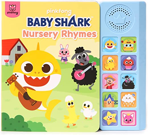 baby shark nursery rhymes 10 button sound book baby shark toys baby shark Le3ab Store