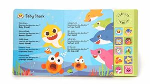 baby shark sing alongs 10 button sound book baby shark toys baby shark 1 Le3ab Store