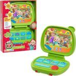 CoComelon Sing and Learn Laptop Toy for Kids, Lights, Sounds, and Music Encourages Letter, Number, Shape, and Animal Recognition, by Just Play