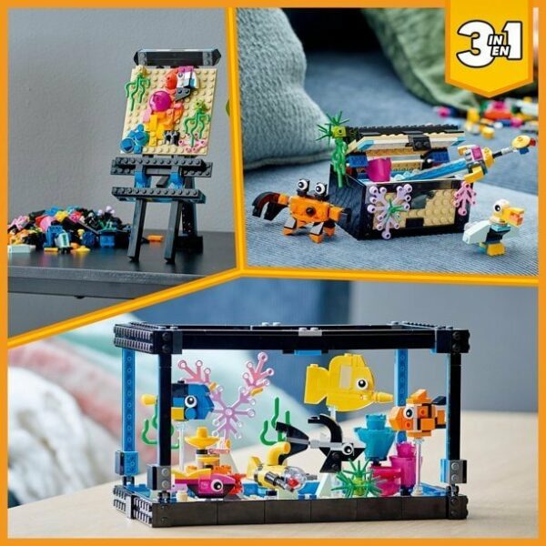 lego creator 3in1 fish tank 31122 buildingtoy great gift for kids 352 pieces 4 Le3ab Store