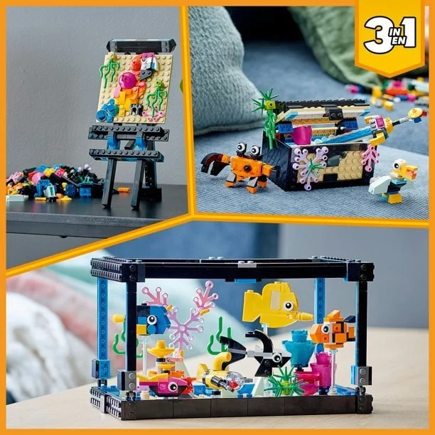 LEGO Creator 3in1 Fish Tank 31122 BuildingToy; Great Gift for Kids (352 Pieces) - Image 5