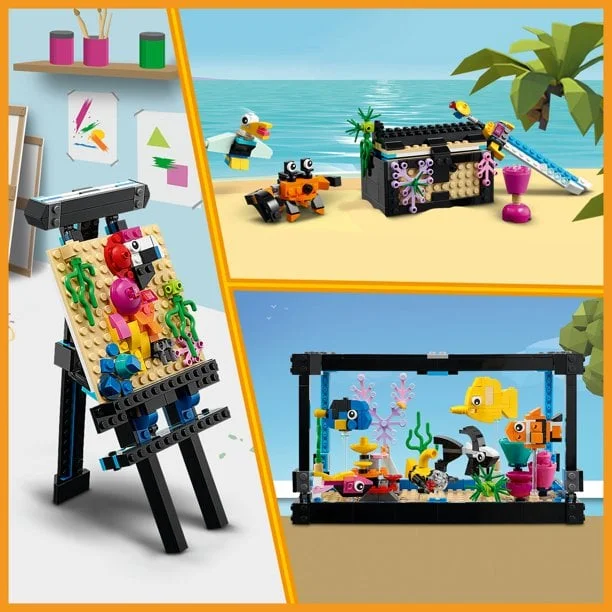 LEGO Creator 3in1 Fish Tank 31122 BuildingToy; Great Gift for Kids (352 Pieces) - Image 9