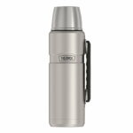 THERMOS Stainless King Vacuum-Insulated Beverage Bottle, 40 Ounce, Matte Steel