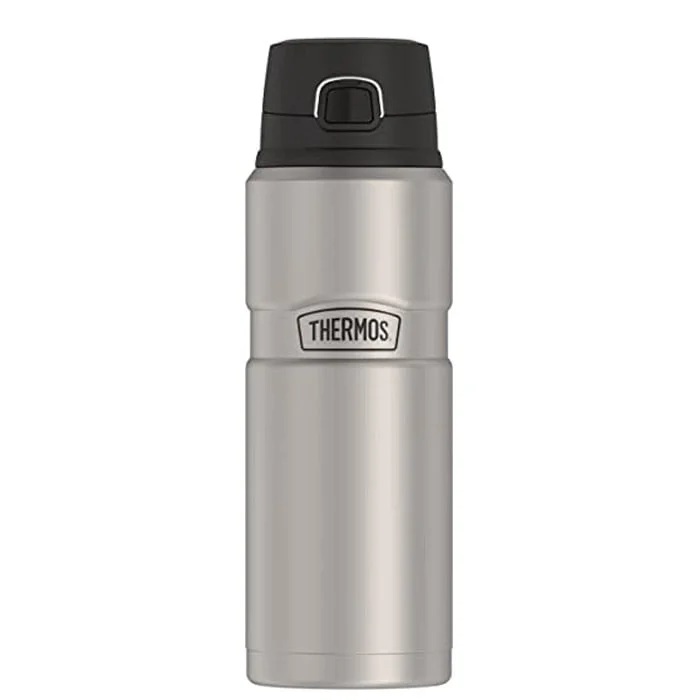 THERMOS Stainless King Vacuum-Insulated Drink Bottle, 24 Ounce, Matte Steel
