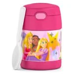 THERMOS FUNTAINER 10 Ounce Stainless Steel Vacuum Insulated Kids Food Jar with Spoon, Princess