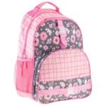 All Over Print School Backpack Charcoal Flower Stephen Joseph