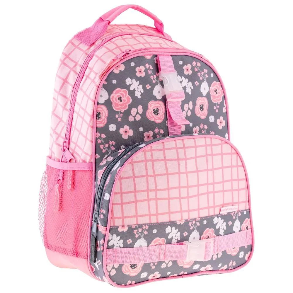 All Over Print School Backpack Charcoal Flower Stephen Joseph All Over Print School Backpack Charcoal Flower Stephen Joseph