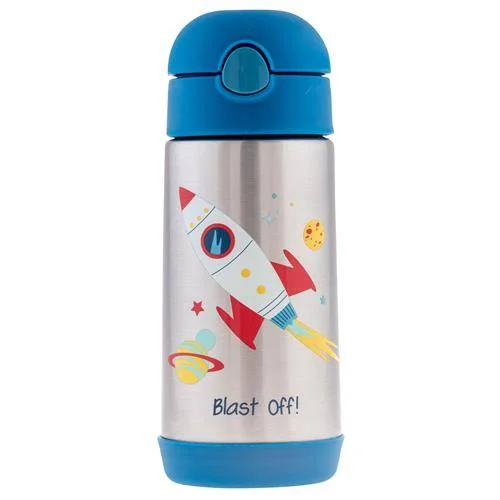 Stephen Joseph Double Wall Stainless Steel Bottle Space Rocket