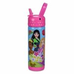 Disney Princess Stainless Steel Water Bottle with Built-In Straw ShopDisney
