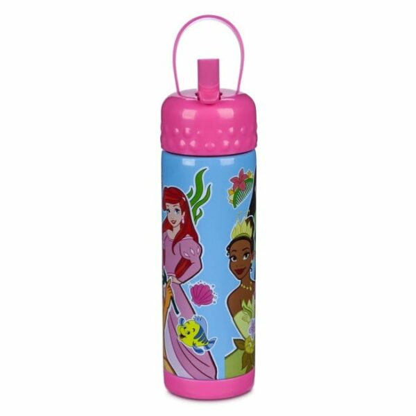 disney princess stainless steel water bottle with built in straw 2 لعب ستور