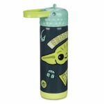 Grogu Stainless Steel Water Bottle with Built-In Straw – Star Wars: The Mandalorian ShopDisney - Image 3