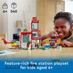 LEGO City Fire Station 60320 Building Kit for Kids Aged 6+; Includes 2 City Adventures TV Series Characters (540 Pieces) - Image 2