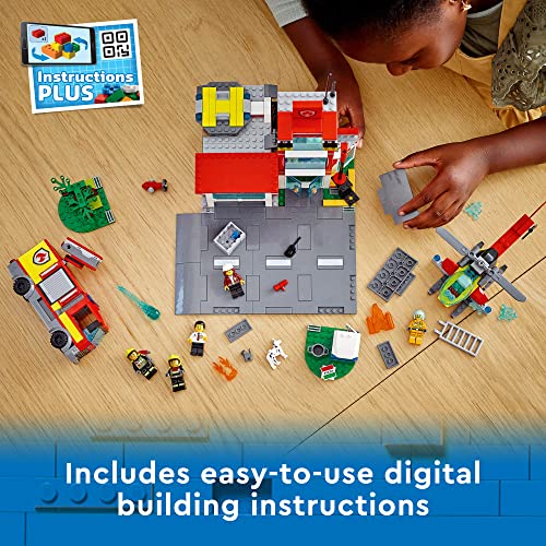 LEGO City Fire Station 60320 Building Kit For Kids Aged 6+; Includes 2 City TV Series Characters (540 Pieces) | Le3ab Store