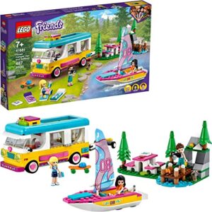 lego friends forest camper van and sailboat 41681 building kit forest toy Le3ab Store