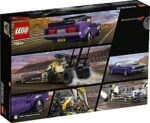LEGO Speed Champions Mopar Dodge//SRT Top Fuel Dragster and 1970 Dodge Challenger T/A 76904 Building Toy; New 2021 (627 Pieces) - Image 4