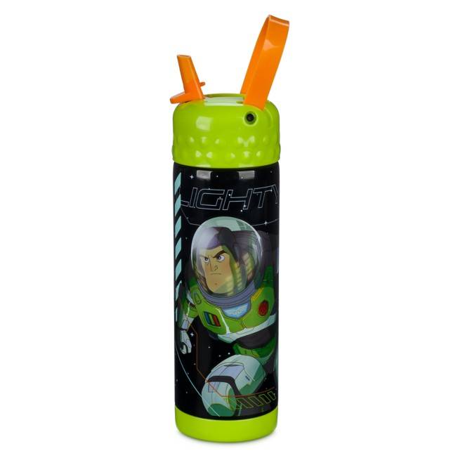 Lightyear Stainless Steel Water Bottle with Built-In Straw Lightyear Stainless Steel Water Bottle with Built-In Straw ShopDisney - Image 1
