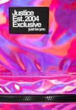 Justice Metallic Backpack with Keychain - Image 3