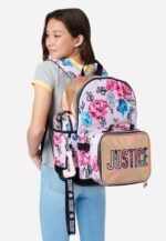 Justice Patterned Backpack Set Pink Floral - Image 6