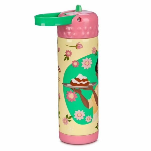 the princess and the frog stainless steel water bottle with built in straw 2 Le3ab Store
